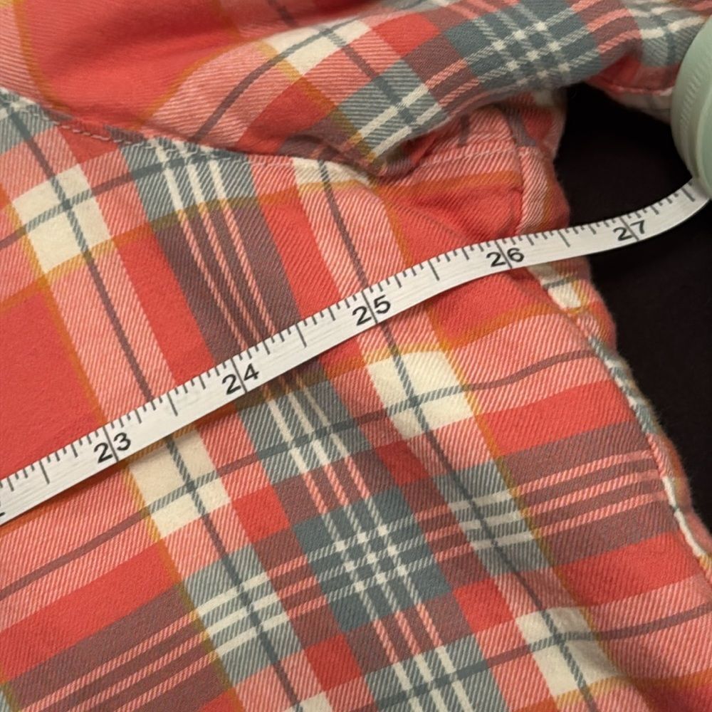 Red Plaid Button-Up Shirt - Picture 7 of 8